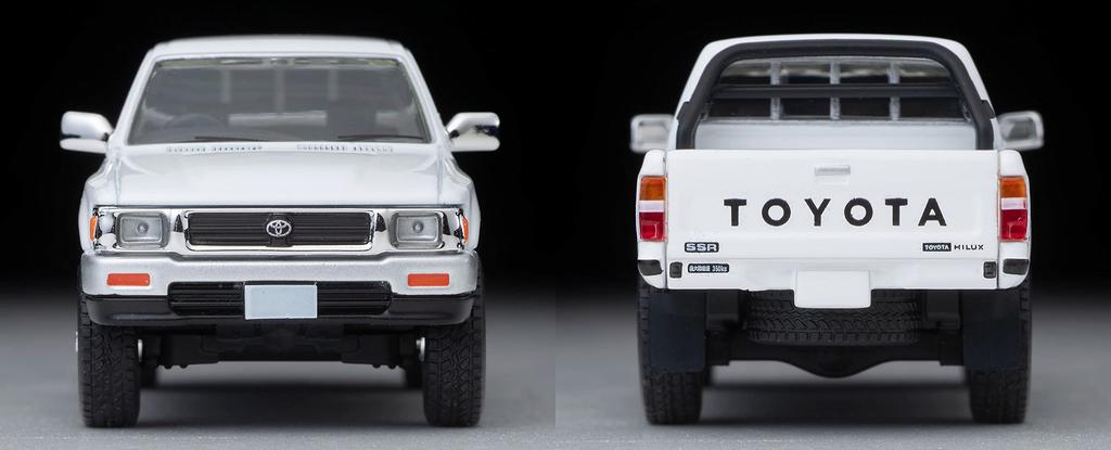 Tomytec Tomica Limited Vintage Neo Scale Toyota Hilux 4WD Pickup Double Cab SSR White 1991 Model 1/64 LV-N256b (Finished Product)