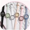 Square Women's Wristwatch Silicone Band Fashion Student Couple Daily Watch