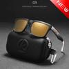New KDEAM Brand High Quality Men Square Sunglasses Colors Sports Polarized Sun Glasses Reflective Coating Mirrored Lens