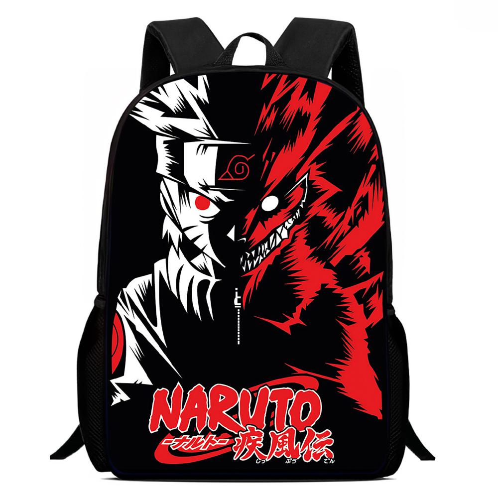 NARUTO Anime 15 Inch Children Cartoon Backpack,Comfort Adjustable Shoulder Straps,School&Daily Use,For 5-10 Year Old Boys&Girls