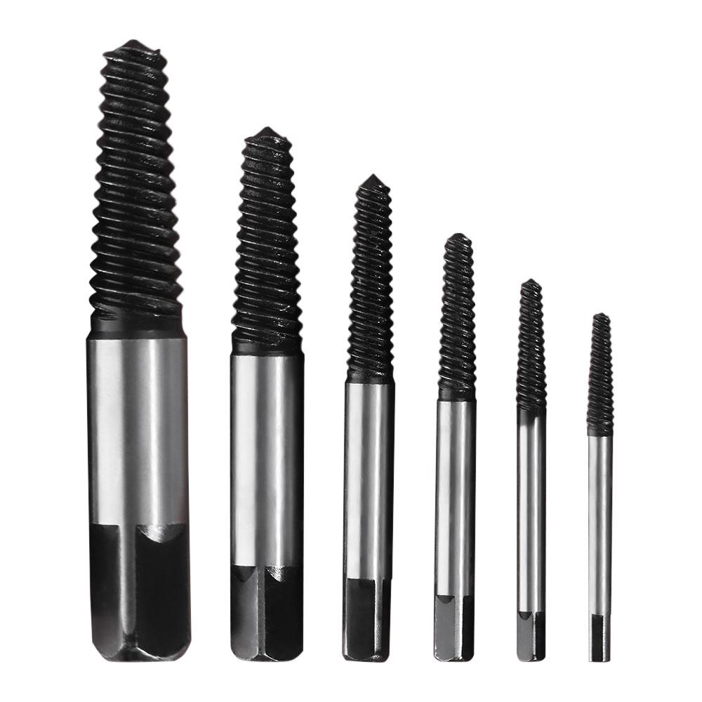 6pcs Convenient Bolt Remover Non-slip Drill Bit Set Multifunctional Broken Screw Extractor  Faucet