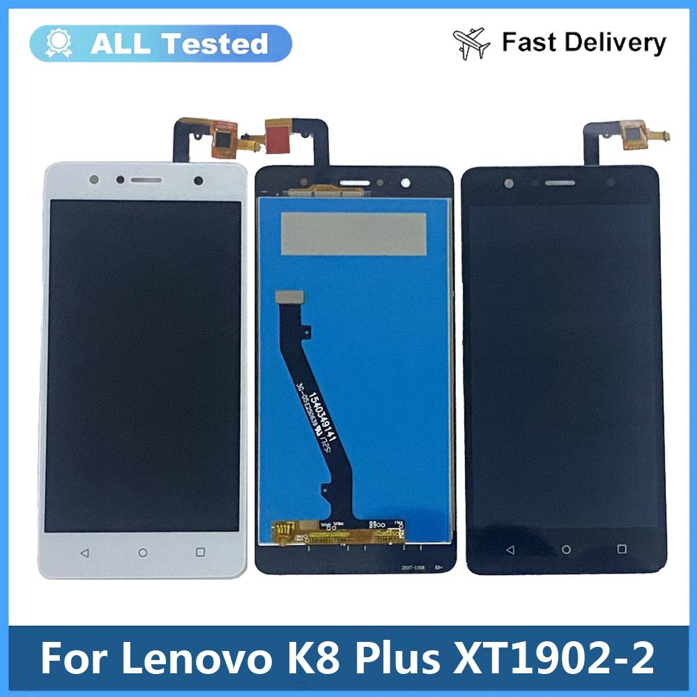 

Повний модуль екрану та сенсорного скла для Lenovo K8 Plus XT1902-2 Білий