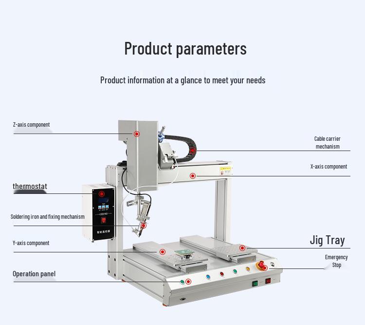 Dual-Head PCB Automatic Solder Paste Dispenser and Dual-Station Desktop Soldering Machine
