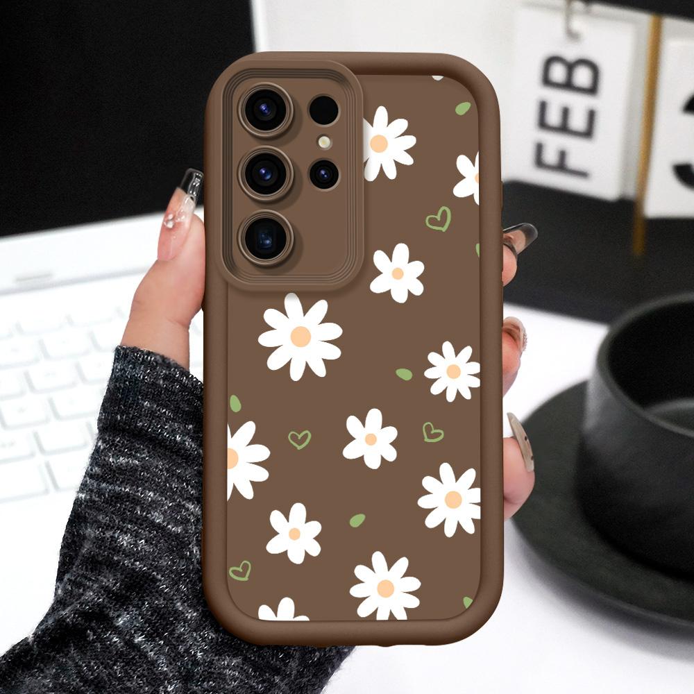 Floating Daisies Phone Case For Samsung Galaxy S23 S22 S21 S20 FE Plus Ultra Note 20 5G Staircase Soft Cover