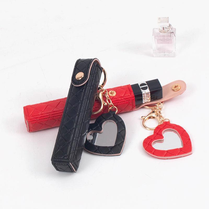 Plaid Lipstick & Lip Balm Keychain Bag - Portable Makeup & Coin Purse 2025 Edition