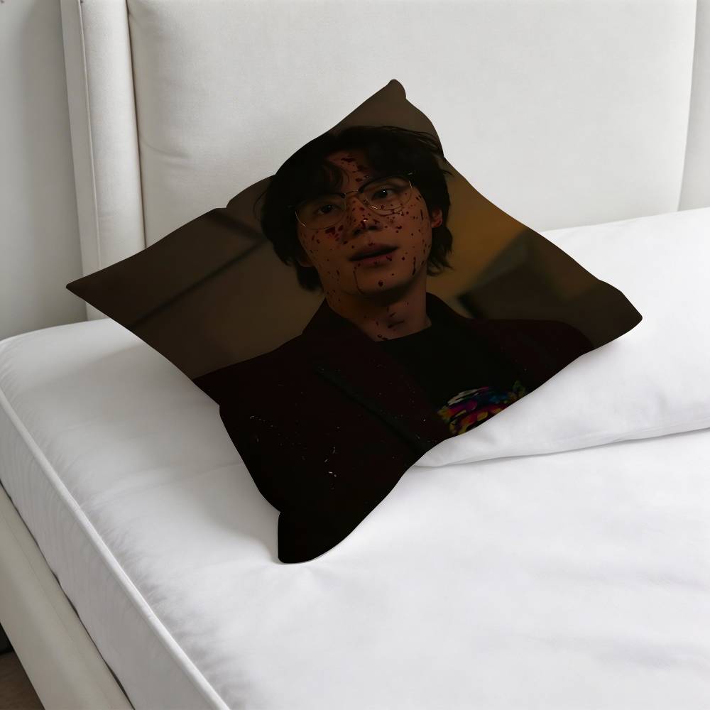Kdrama WWeak HHero Decorative Square Pillow Cover Modern Cushion Case for Living Room Bedroom