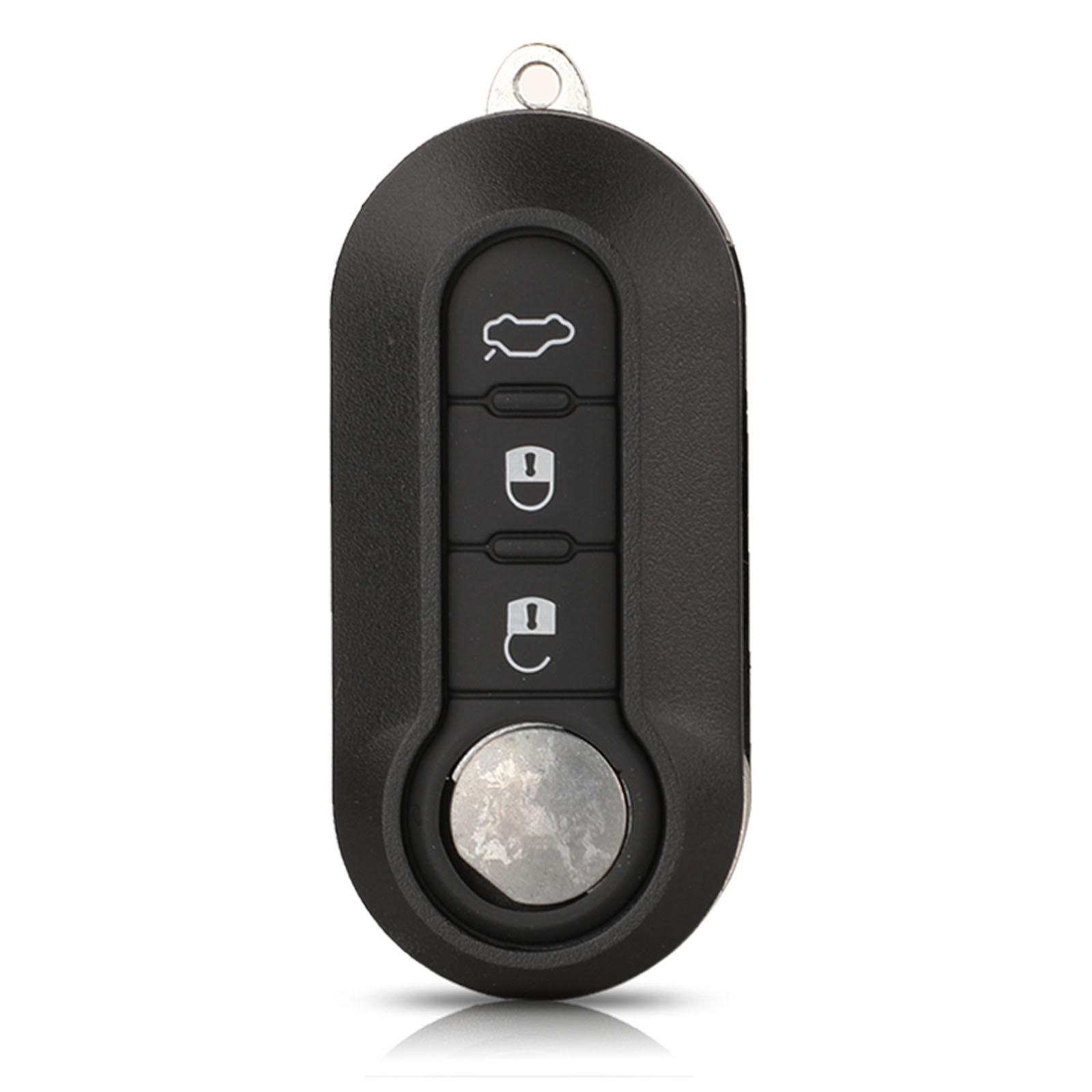 

jingyuqin Корпус ключа-пульта для Fiat 500 Panda Punto Bravo Doblo Peugeot Boxer Citroen Relay Fiat Ducato Lancia Musa For Peugeot bistre коричневий колір