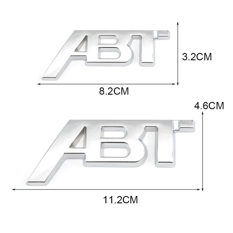 Car Front Grille Badge Trunk Sticker Side Letters Badge for Volkswagen ABT Sagitar Golf Polo Passat Tiguan Touareg Jetta Lavida