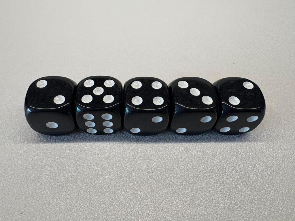 14mm Round-Corner Acrylic Dice Set for RPGs and Teaching
