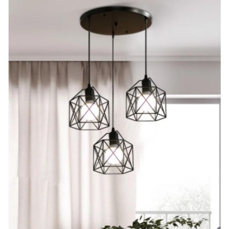 Modern Simple Design Chandelier Apply for Home Black Pendant Light Popular Hanging Lamp for Living Room Kitchen Decor Lighting