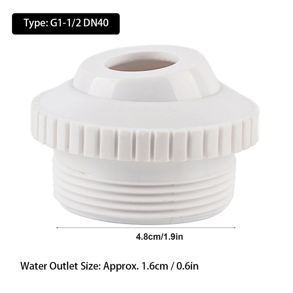 G1 1 2 DN40 Swimming Pool Spa Water Outlet Nozzle Accessories Fittings for Massage Bathtub