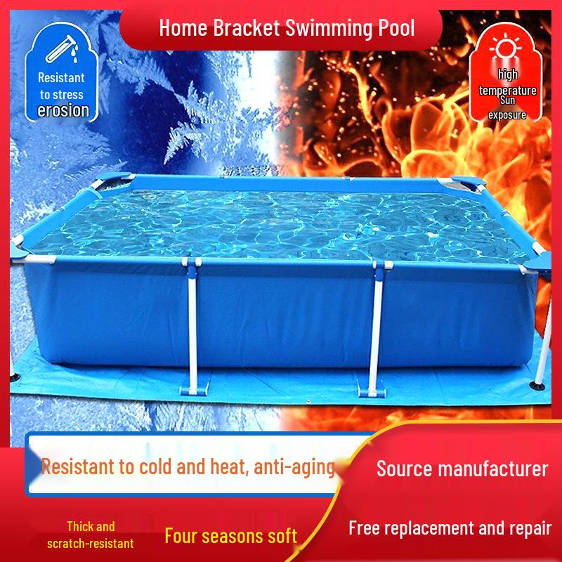 Portable Kids' Swimming Pool: Indoor/Outdoor Large PVC Frame Pool