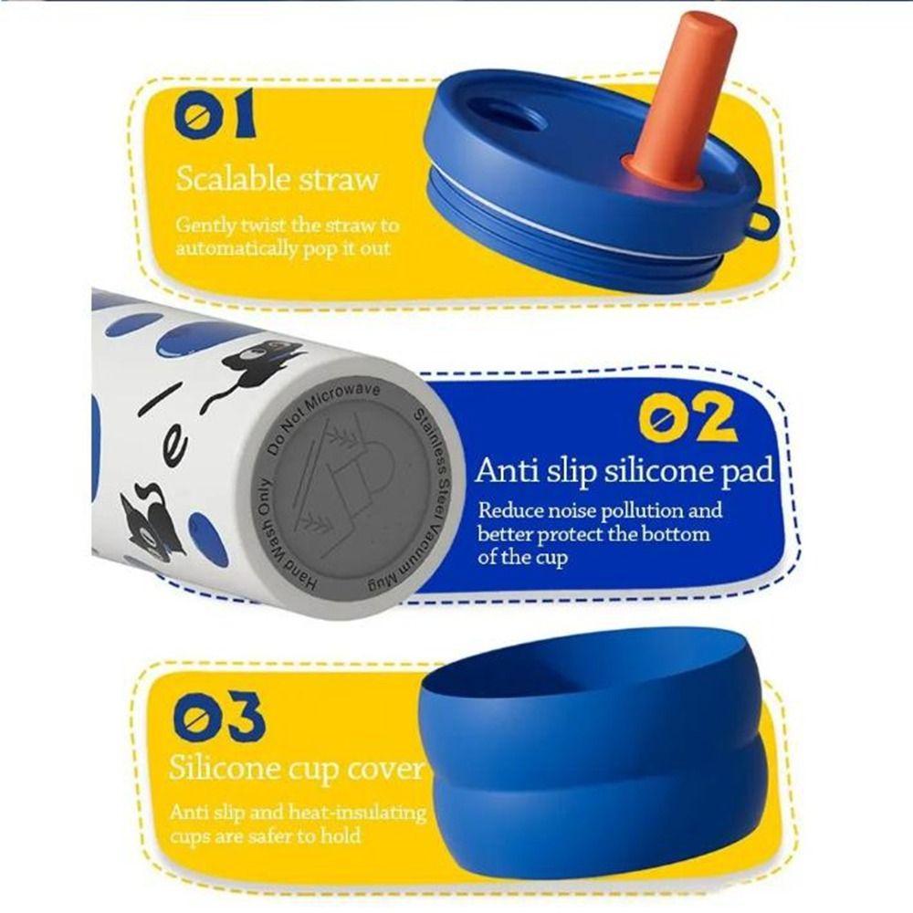 Ceramic Coated Vacuum Cup Stainless Steel Thermal Water Bottle Practical Vacuum Mug  Sports