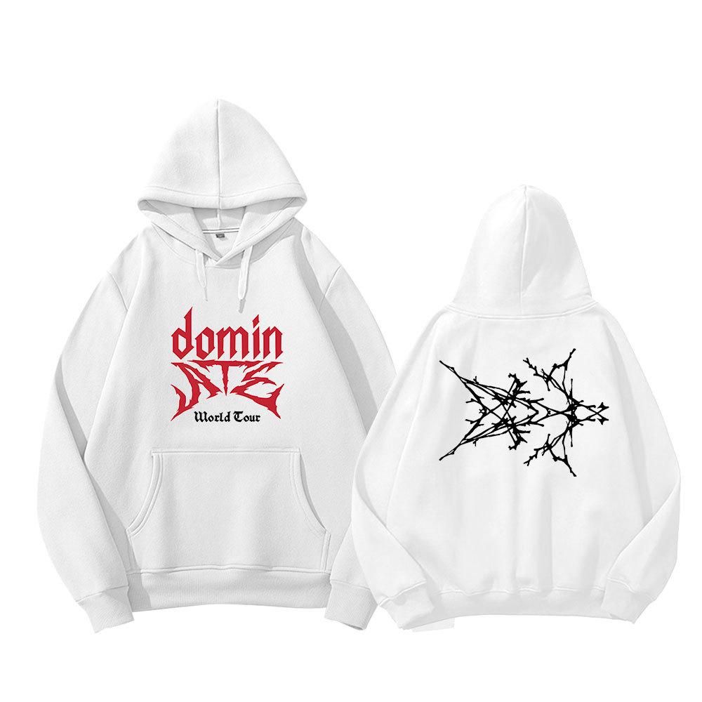 Stray Kids dominATE World Tour Hoodie Kpop Fan Merch Unisex Casual Pullover Sweatshirt Winter Warm Y2K Streetwear Fashion Clothing Tops