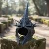 Witch King Helmet, Nazgul Helmet Steel Ringwraith Helmet, Black LOTR Cosplay Helmet Medieval Fantasy Armor