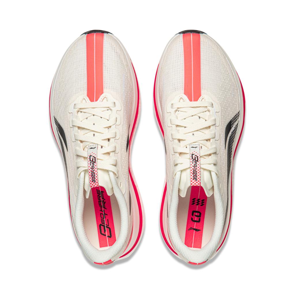 Li Ning Red Rabbit 9 Ultra Capsule Technology Mesh Running Shoes Women Running Shoes Champagne-White ARPW008-2