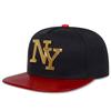 Letter Leather brim Hip Hop Hat Men and Women Baseball Cap Fashionable Flat Top Caps Casual Hats