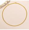 Vietnam Gold Sand Necklace - Luxurious Braided Choker with Long-Lasting Color Retention