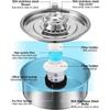 New 2L Water Fountain For Dogs 304 Stainless Steel Automatic Water Fountain Ultra-quiet Pump Filter Purifies Pet Water Dispenser