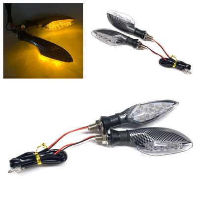 New Pair of Motorcycle LED Turn Signal Off-road Vehicle 12V Street Driving Direction Light Modified Accessories Turn Signal