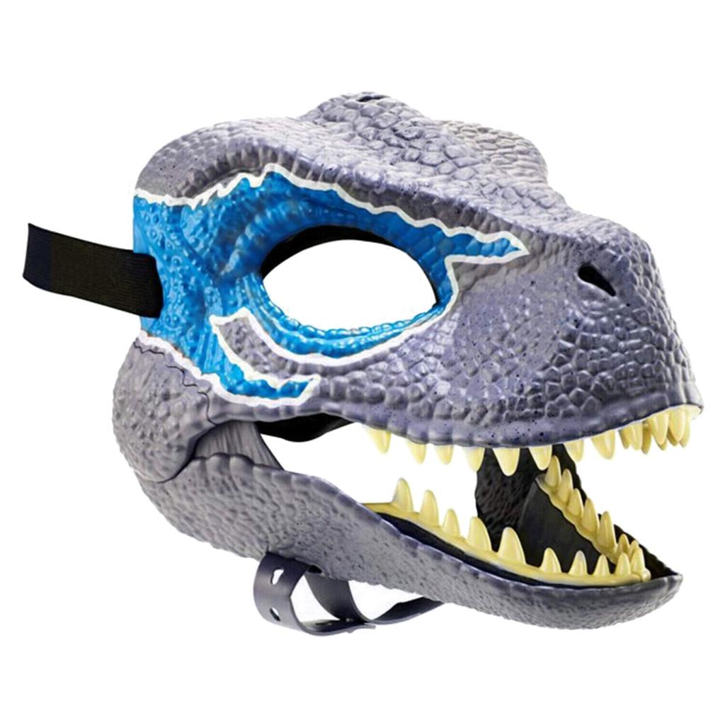 HARUMAKI Kids' Dinosaur Mask, Cosplay Mask with Moving Jaw, Natural Latex Material, Perfect for Parties, Halloween, Themed Events, or Photoshoots for