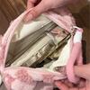 1pc Love Pack Large Capacity Travel Plush Organizer Women's Bag Makeup Toiletries Student Pencil Case
