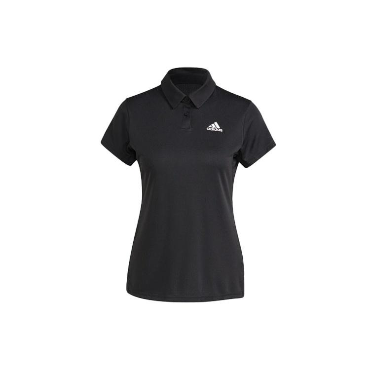 (WMNS) adidas H.rdy Polo W Tennis Sports Training Black Polo Shirt Women s GL5806 XL