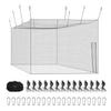 Baseball Batting Cage, 12700 X 3900 X 3080mm Freestanding Portable Batting Cage, Hitting Cages with 30-Ply Knotted HDPE & Carabiner Hooks, Battings