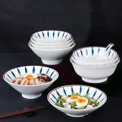 Melamin-Nudelschüssel im japanischen Stil, kreative Hutschüssel, große Suppenschüssel, verdickte Ramenschüssel, Reisschüssel, Küchengeschirr