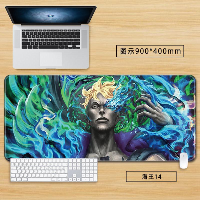 High Definition Printed New Boys Office ONE PIECE Leather Mouse Pad Anime Game Roronoa Zoro Computer Keyboard Desktop Table Mat