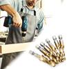 6pcs Titanium Drill Tap Combination Bit Set - Metric Thread M3 M4 M5 M6 M8 M10 Taps Tool for Screw Tapping Countersink Drilling