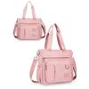 Women’s Oxford Tote Bag Large Capacity Shoulder Bag Casual Crossbody Handbag Multi Pocket Travel Messenger Bag