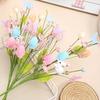 Rabbit Flower Decor Colorful Artificial Flowers Easter Egg Branch Eco-Friendly Spring Bouquets For Family Gathering Hotel