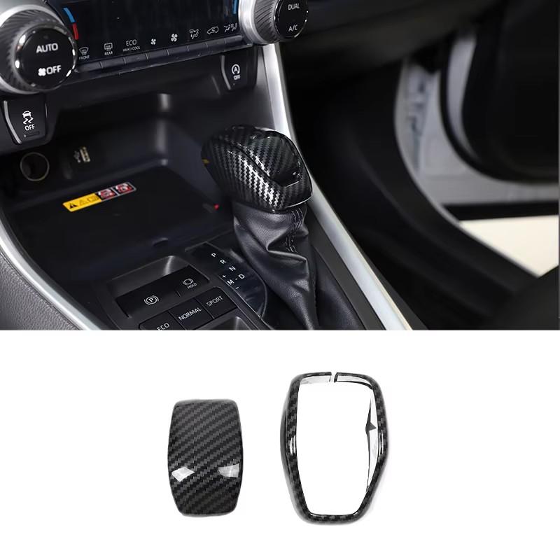 For Toyota RAV4 -2025 ABS Carbon Fiber Interior Kit Dashboard Console Gear Shift Panel Decoration Cover Trim Stickers