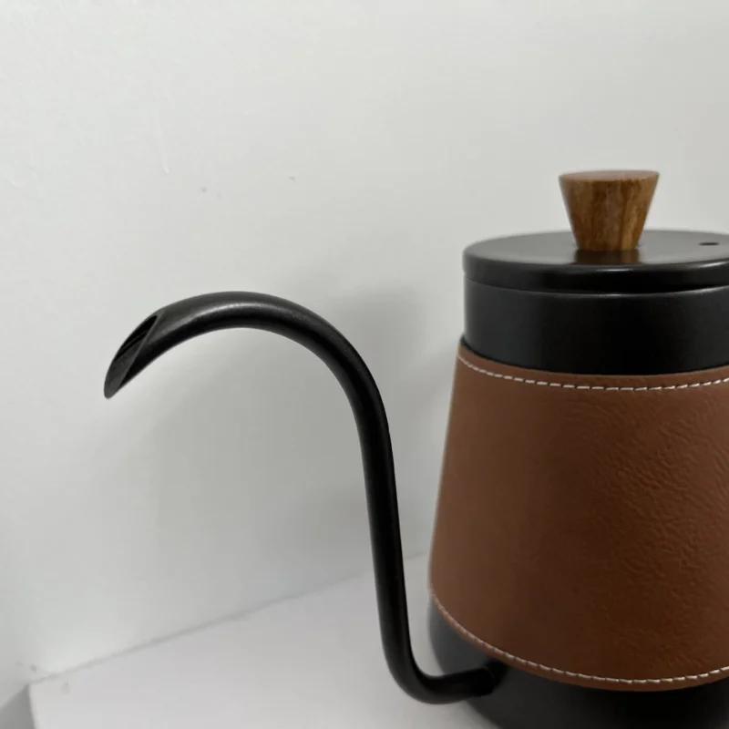 Coffee Teapot Goose Beak Kettles Stainless Coffee Maker Gooseneck Kettle Hand Drip Kettle Accessories Pot Accessory Steel Dining