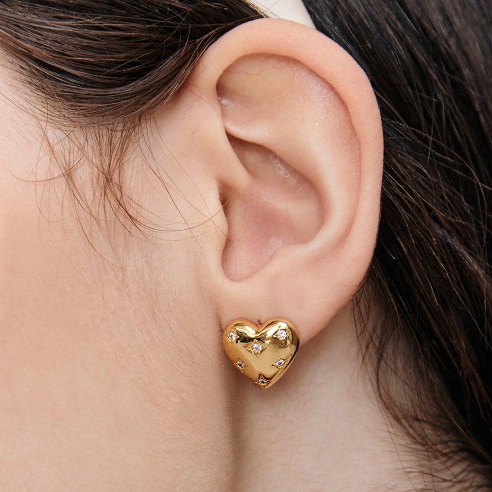 [Hei][Worn by Suzy, Twice, I.V., Jang Won-young, Sakura, Miyeon, Red Velvet Wendy] Alice Heart Earring