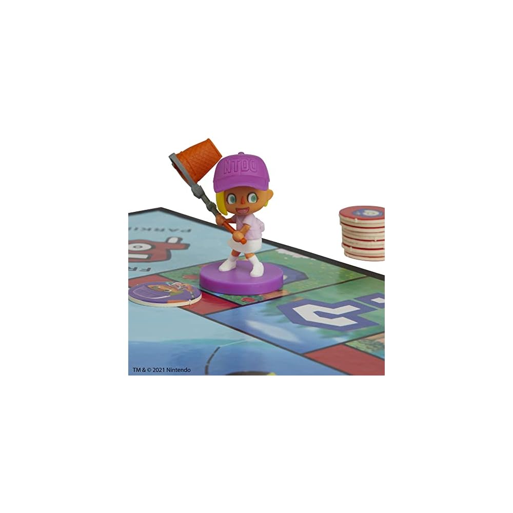 Hasbro Monopoly Animal Crossing Kids Board Game Family-Friendly for Ages 8+ 2-4 Players