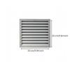 Low-Profile Aluminum Vent Cover | Wall Ventilation Grille, Louvered Vent, for