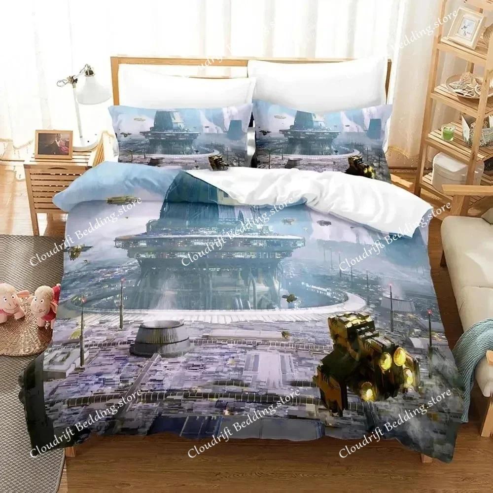 3D Print Sci Fi Structure Bedding Set Duvet Cover Bed Set Quilt Cover Pillowcase Comforter king Queen Size Boys Adult Bedding