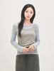 ROEM Layered Long Sleeve T-Shirt Rmlwg24Rt1