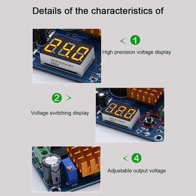 Placă digitală de amplificare 100W Modul de creștere de putere mare Regulator de tensiune reglabil 4-35VDC la 5-45VDC