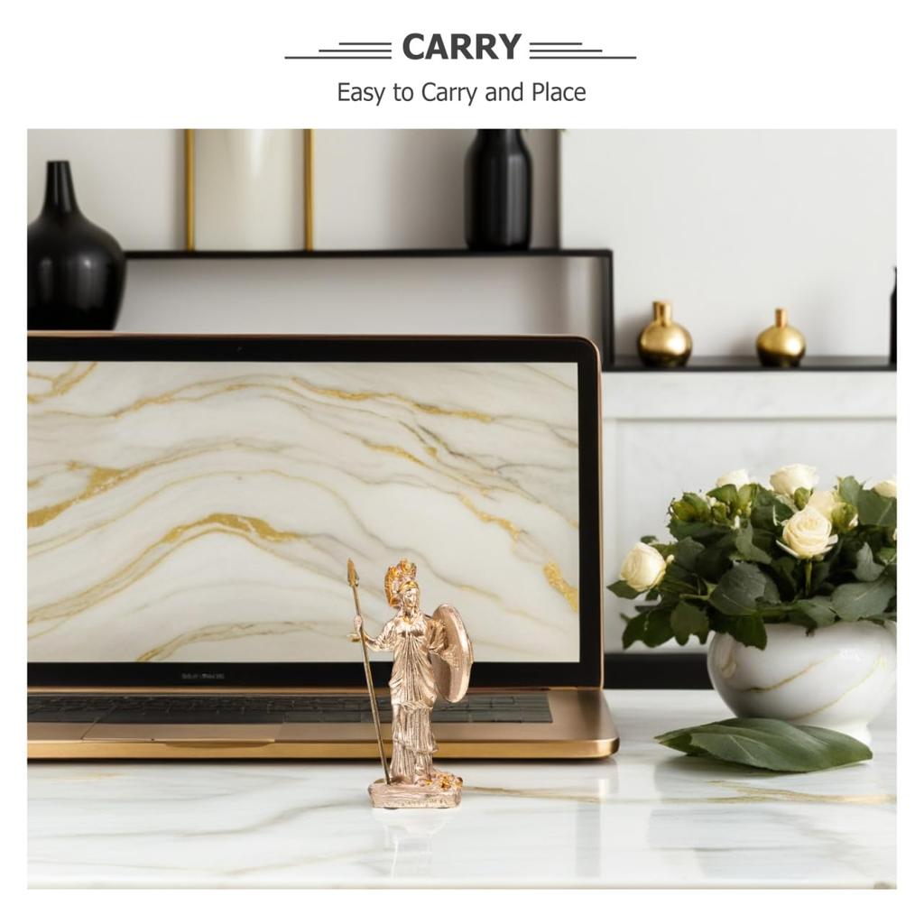 Statuie Zeiță Garneck, Model Sculptură Rășină pentru Călăreți, Statuie Zeitate Mitologie Greacă Antică, Decorațiune de Birou, Utilizare Multifuncțională