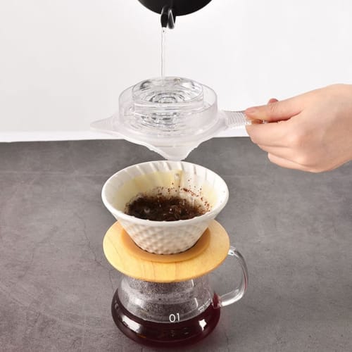 Hand-Infused Coffee Shower Drip Filter, Reusable Drip Extraction Cup, Coffee Accessories for Evenly Distributing