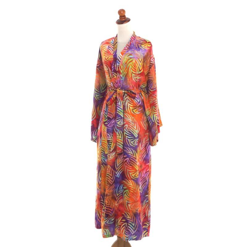 Moda Damska Wiosna Jesień Blok Kolorów Nadruk Długi Rękaw Dekolt w Serek Luźna Talia Sukienki Codzienne