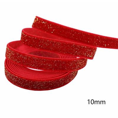 5M 1-3.8CM Red Velvet Ribbon For Handmade Gift Bouquet Wrapping Supplies Home Party Gifts Decorations Christmas Ribbons