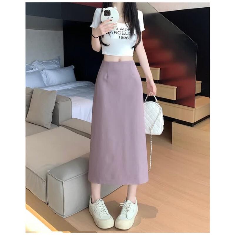 Women s High-Waist Tailored Straight Midi Skirt M
