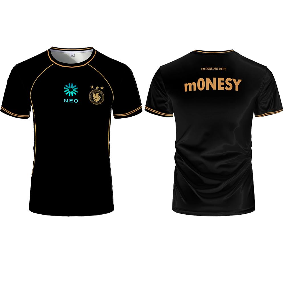 2026 Nuova Maglia Team Falcons NiKo M0NESY Abbigliamento Quotidiano per Allenamento Uomo e Donna T-shirt Estiva Traspirante Girocollo per Fan