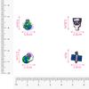 1-20pcs New Astronaut Series Shoe Charms Set for Clogs Bogg Bag Bubble Slides Sandals PVC Shoe Decorations Beach Bag Accessories