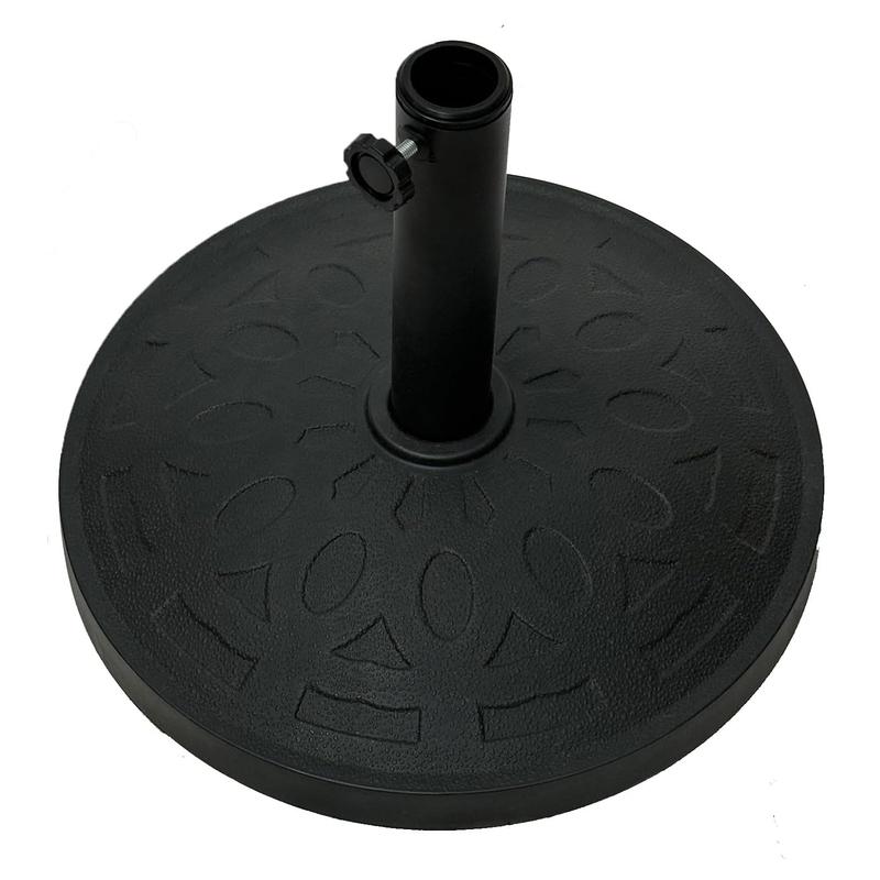 Durable Fillable Umbrella Base for Patio Table - 30Pound Capacity Heavy Duty Adjustable Stand for Outdoor Umbrellas