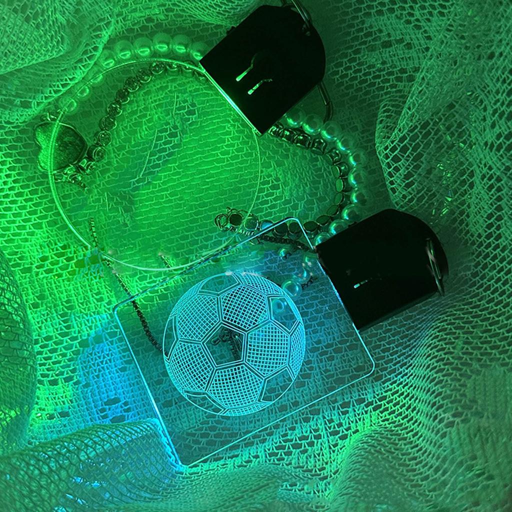 LED Keychain Novelty Night Light Key Chain Rings Christmas Festival Pattern Luminous Keyring for Outdoor Emergency Daily